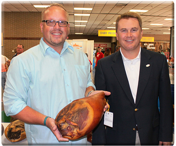 Martie Templeton and Commissioner James Comer