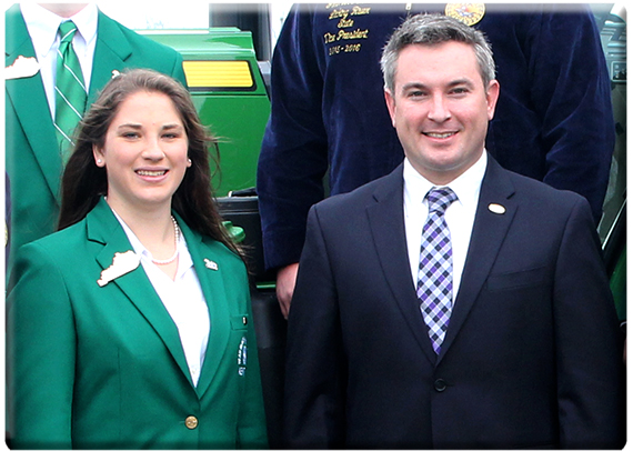 MacKenzie Jones and Commissioner Ryan Quarles