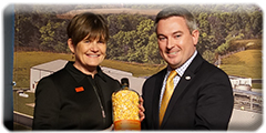 Deidre Mahlan and Commissioner Ryan Quarles