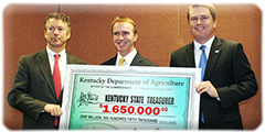 Sen. Rand Paul, Treasurer Todd Hollenbach, Commissioner James Comer