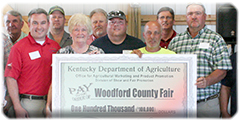 Woodford County Fair Board check presentation