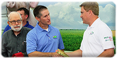 Dan Flanagan, Tod Griffin, and Commissioner James Comer