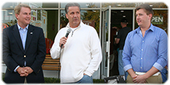 Commissioner Comer, Coach Cal, Evan Morris