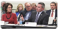 Tamara Sandberg and Commissioner Quarles