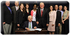 Senate Bill 1 signing ceremony