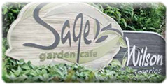 Wilson Nurseries and Sage Cafe signs