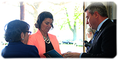 Dean Nancy Cox, Alison Davis, Commissioner Ryan Quarles