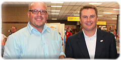 Martie Templeton and Commissioner James Comer