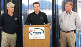 David Maples, Commissioner James Comer, and Jim Akers