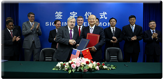 Commissioner Quarles, Ambassador Branstad, China delegation