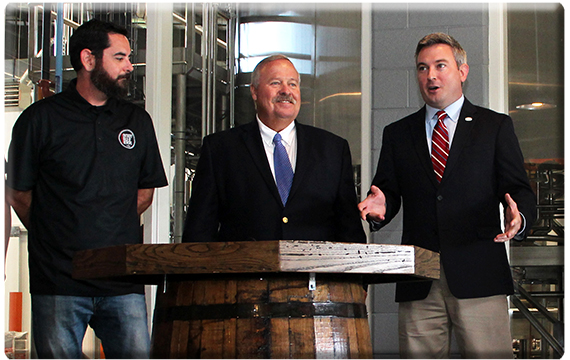 Derek Selznick, Rep. Phillip Pratt, Commissioner Ryan Quarles