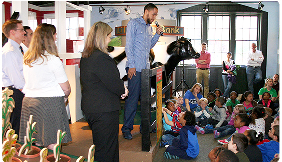 Tayshaun Prince at The Explorium