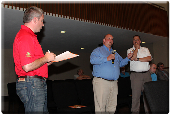Commissioner Ryan Quarles, Brad Bartley, and Scott McPeek