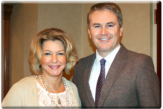 Helena Pitcock and Commissioner Comer