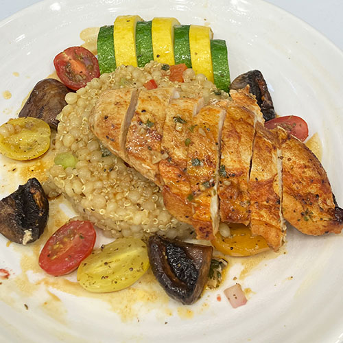 Garlic Chicken with Couscous