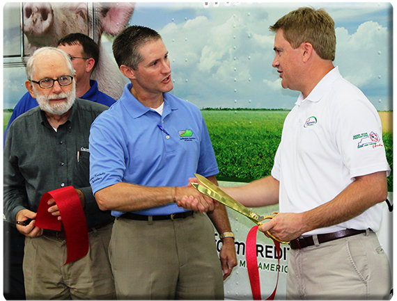 Dan Flanagan, Tod Griffin, and Commissioner James Comer
