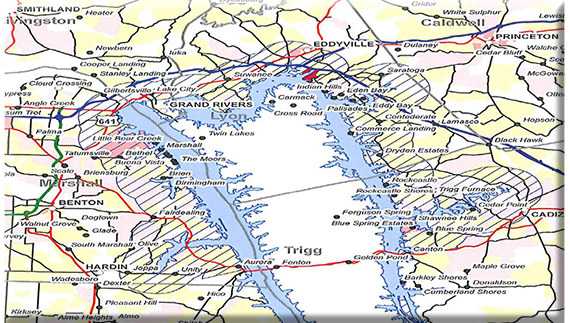 Mosquito application area map