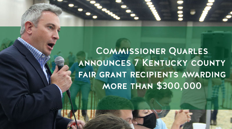 Quarles announces seven county fair grant awards