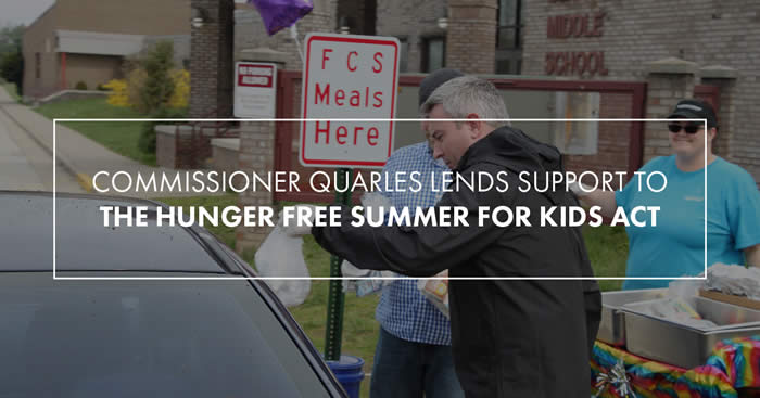 Agriculture Commissioner lends support to bill boosting summer feeding program