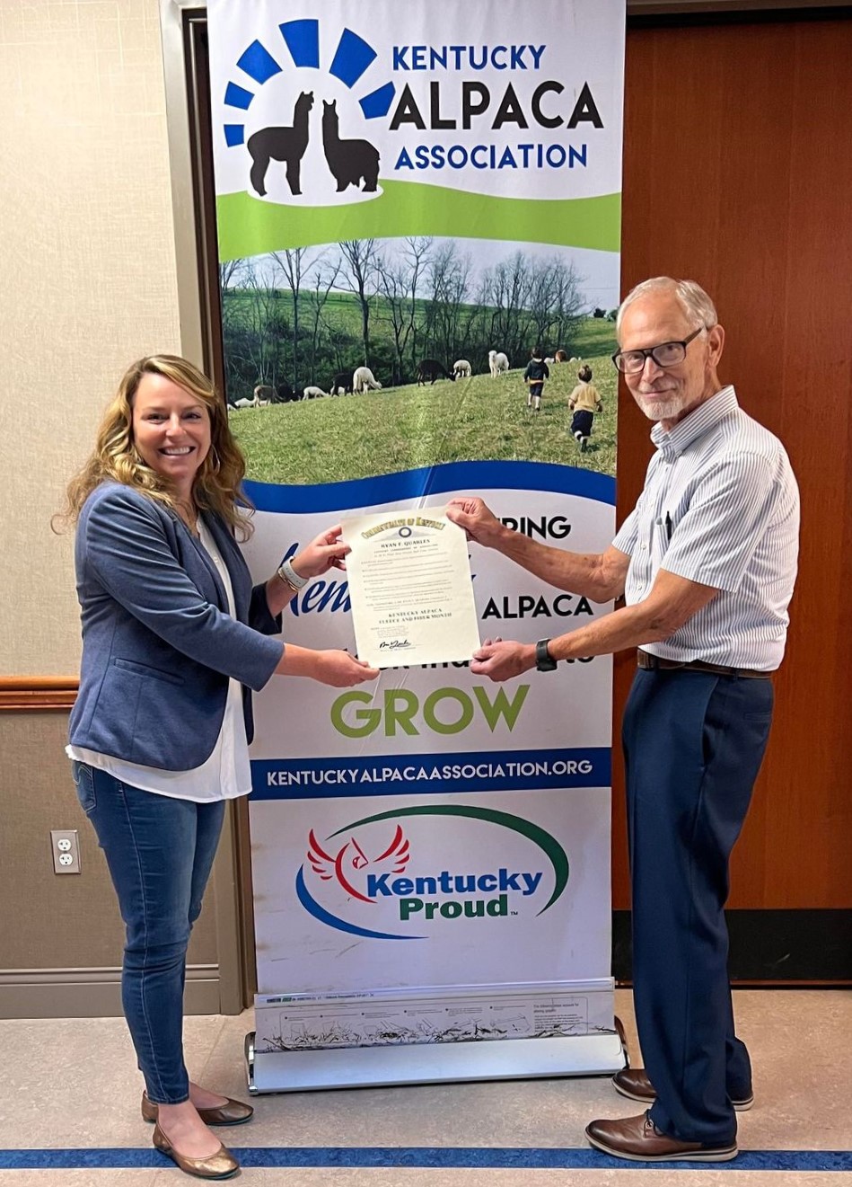 Alpaca Month Proclamation presentation